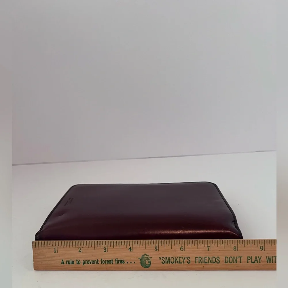 Mundex Portfolio Day Planner Wallet Cards Organizer Binder Top Grain Leather